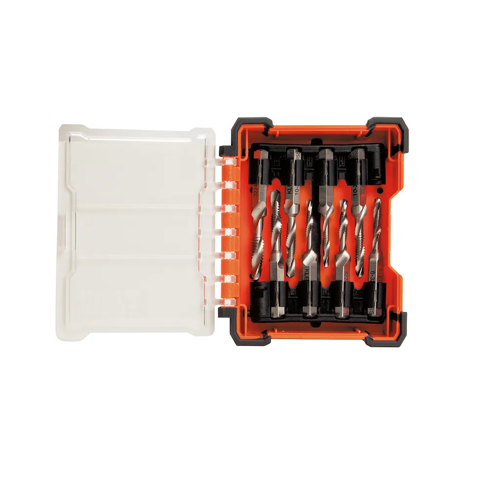 Kit de herramientas para perforar y roscar de 8 piezas